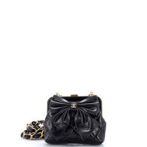 Chanel Bow Frame Clutch With Chain #312397C39B